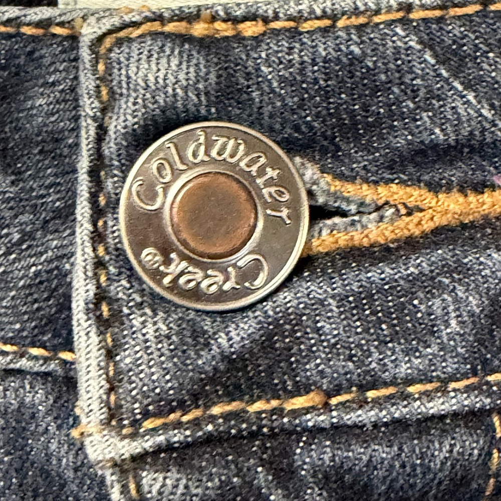 Coldwater Creek Womens Dark Wash Straight Leg Denim Jeans Blue Mid Rise Size 16 - Picture 4 of 13